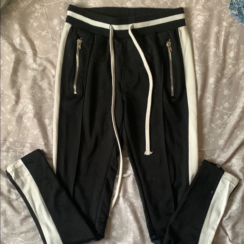 MNML Black and White Sweatpants